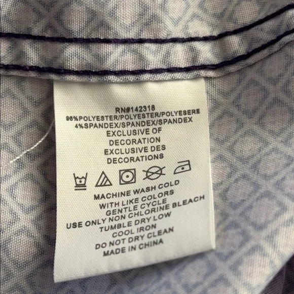 Nick Graham Everywhere Spring Purple Pink Flip Cuff Sleeve Men's Shirt XL - Picture 5 of 5